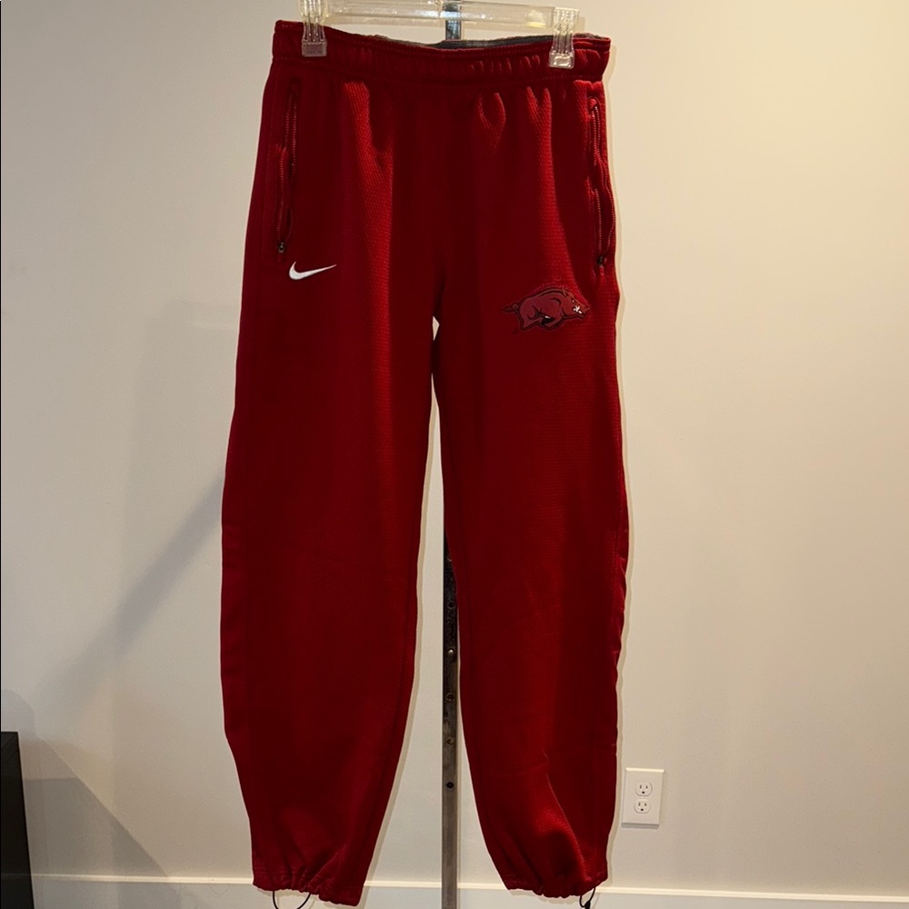 Nike Arkansas Razorbacks Red athletic pants Size M